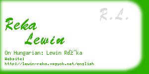 reka lewin business card